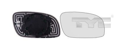 Mirror Glass, exterior mirror TYC 337-0165-1