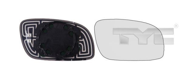 TYC 337-0166-1 Mirror Glass, exterior mirror
