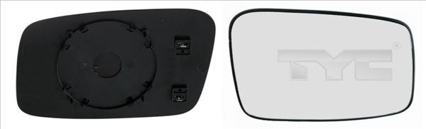 TYC 338-0007-1 Mirror Glass, exterior mirror