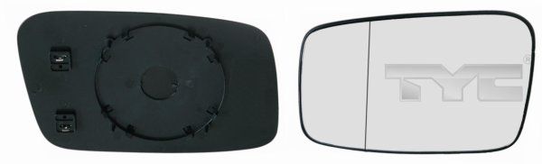 TYC 338-0008-1 Mirror Glass, exterior mirror