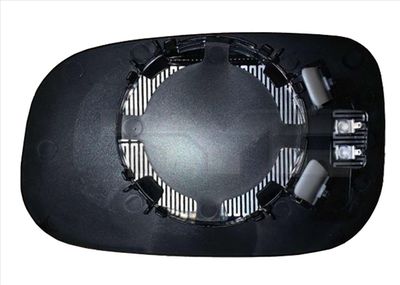 Mirror Glass, exterior mirror TYC 338-0042-1