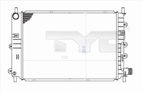 TYC 710-0034 Radiator, engine cooling