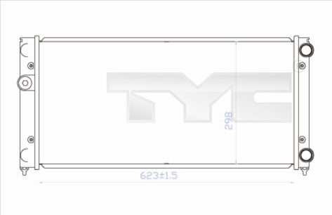 TYC 737-0028 Radiator, engine cooling