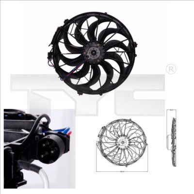 TYC 803-0003 Fan, engine cooling