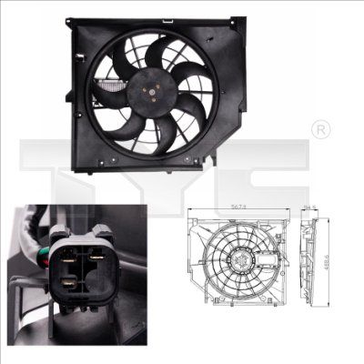 TYC 803-0005 Fan, engine cooling