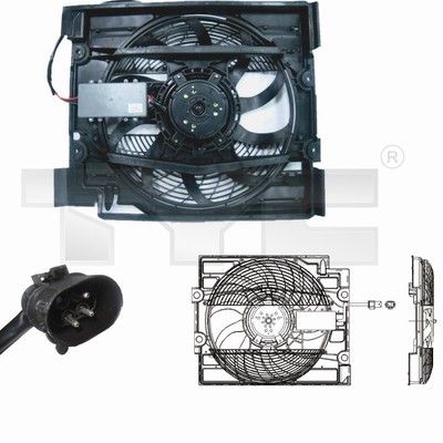 Fan, engine cooling TYC 803-0008