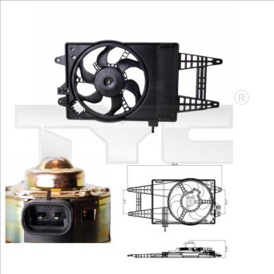 Fan, engine cooling TYC 809-0004