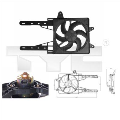 TYC 809-0007 Fan, engine cooling