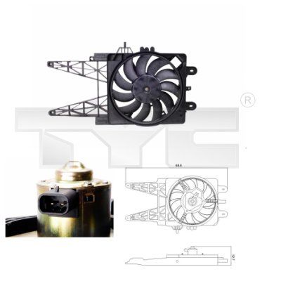TYC 809-0008 Fan, engine cooling