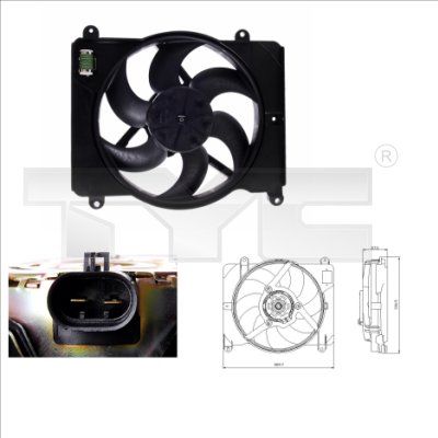 TYC 809-0014 Fan, engine cooling