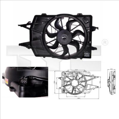 TYC 810-0018 Fan, engine cooling