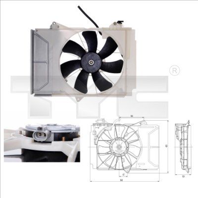 TYC 836-0011 Fan, engine cooling