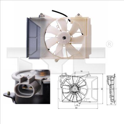 TYC 836-0015 Fan, engine cooling