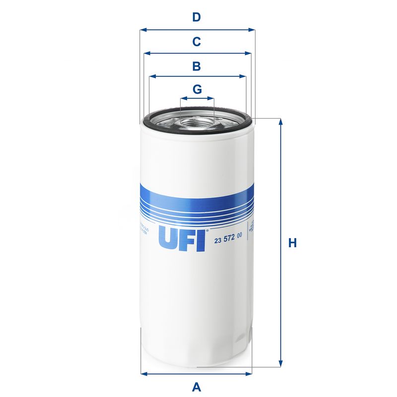 UFI 23.572.00 Oil Filter