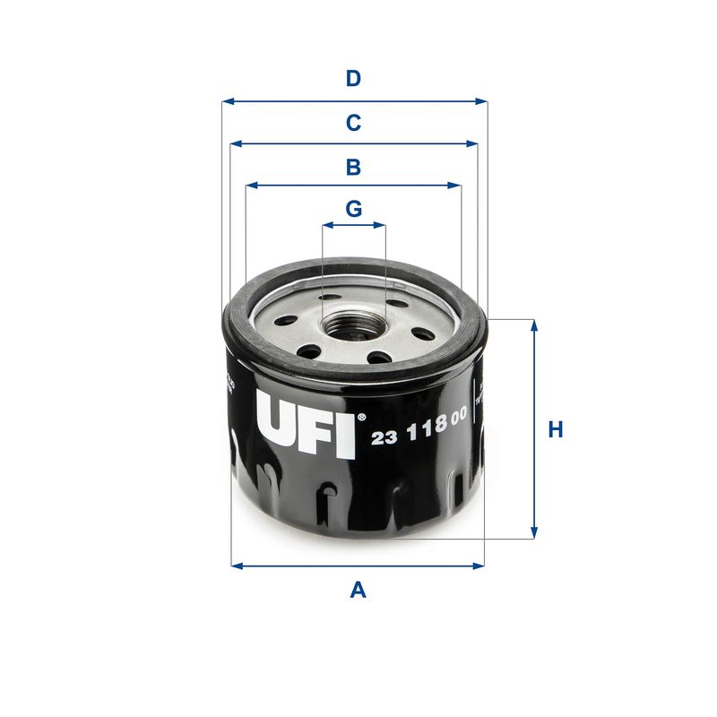 UFI 23.118.00 Oil Filter