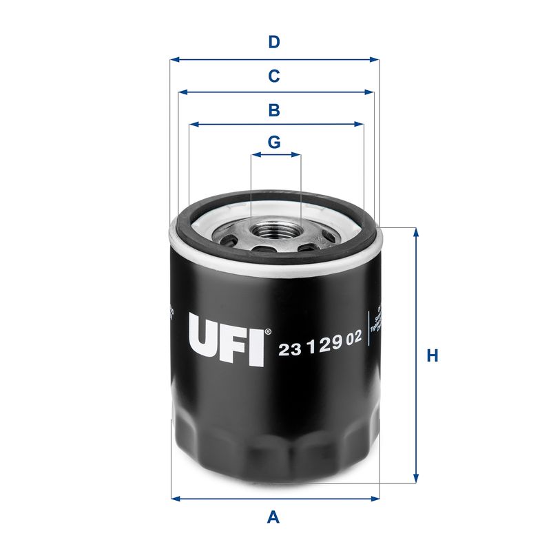 UFI 23.129.02 Oil Filter
