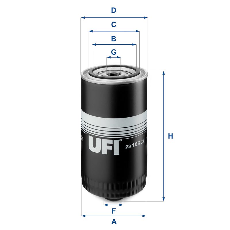 UFI 23.156.03 Oil Filter