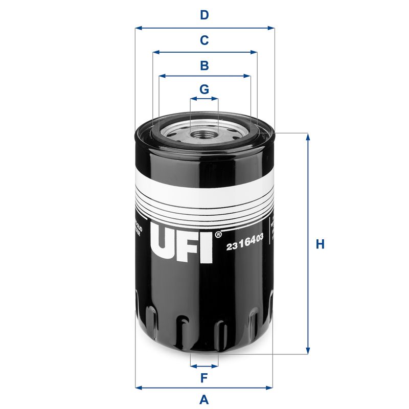UFI 23.164.03 Oil Filter