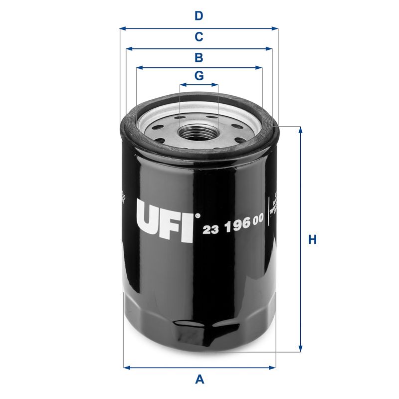 UFI 23.196.00 Oil Filter