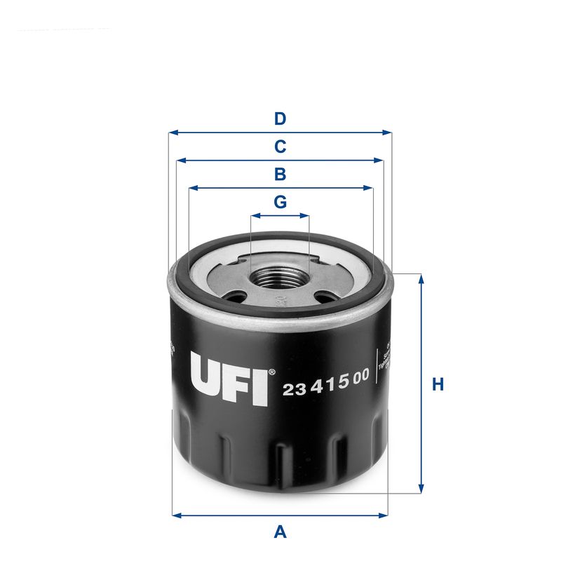 UFI 23.415.00 Oil Filter