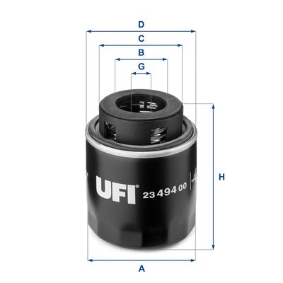 Oil Filter UFI 23.494.00