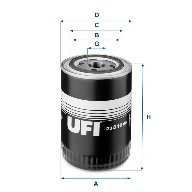 UFI 23.546.00 Oil Filter