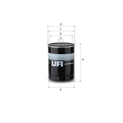 UFI 23.654.00 Oil Filter
