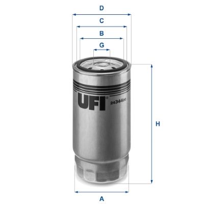 Fuel Filter UFI 24.344.00
