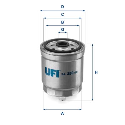 Fuel Filter UFI 24.350.00
