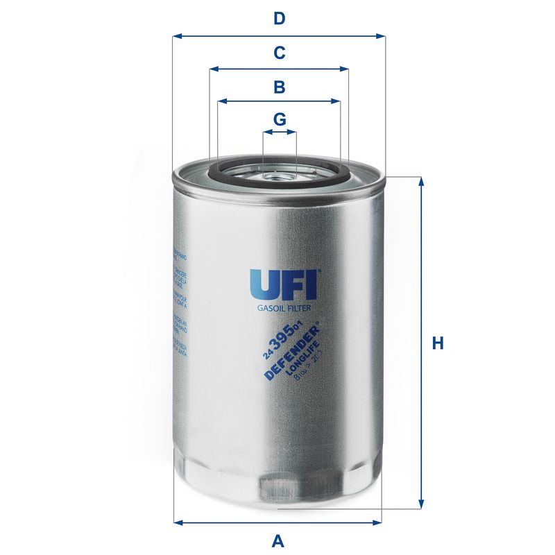 UFI 24.395.01 Fuel Filter