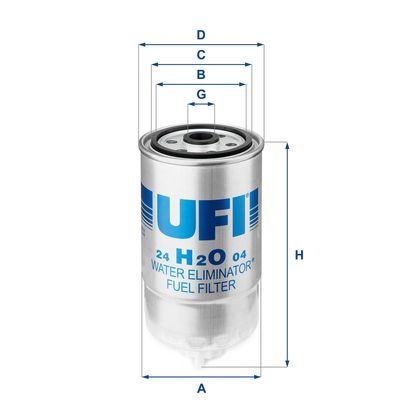 Fuel Filter UFI 24.H2O.04