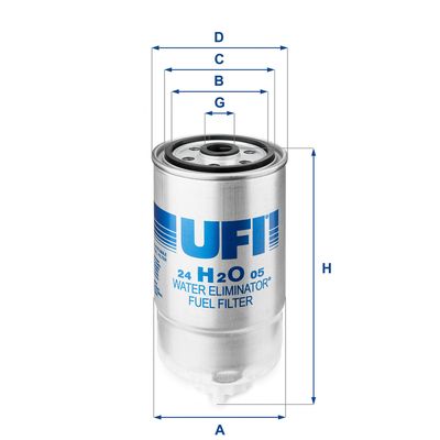 Fuel Filter UFI 24.H2O.05