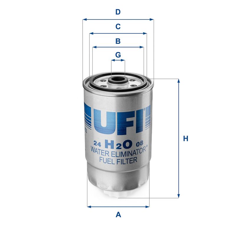 UFI 24.H2O.08 Fuel Filter