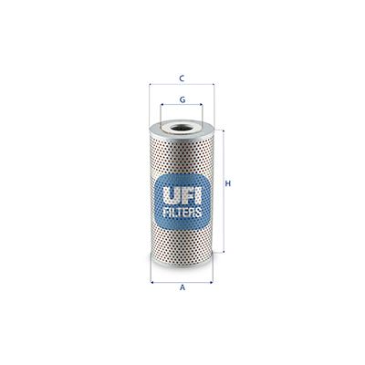 Filter, operating hydraulics UFI 25.672.00