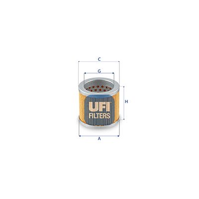 Filter, operating hydraulics UFI 25.673.00