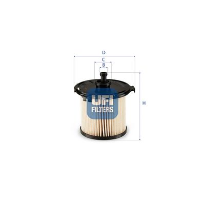 Fuel Filter UFI 26.074.00