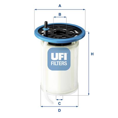 Fuel Filter UFI 26.H2O.00