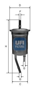 UFI 31.828.00 Fuel Filter