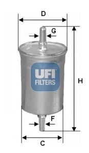 UFI 31.825.00 Fuel Filter