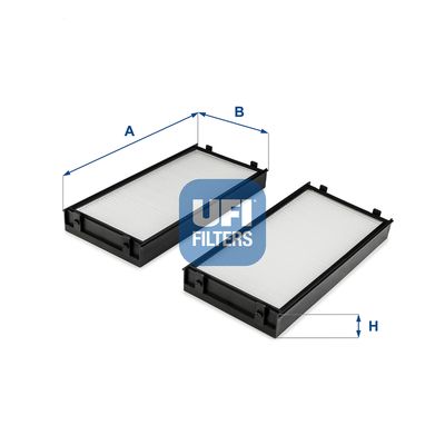 Filter, cabin air UFI 53.255.00