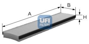 Filter, cabin air UFI 53.016.00