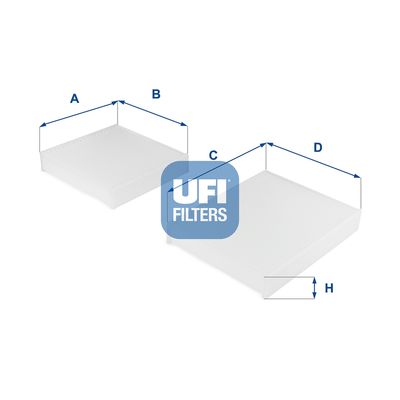 Filter, cabin air UFI 53.143.00
