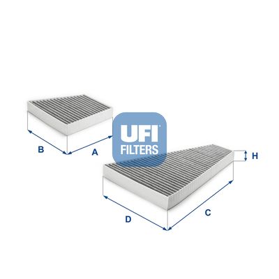 Filter, cabin air UFI 54.302.00