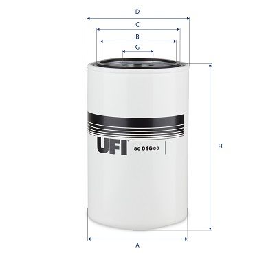 Oil Filter UFI 80.016.00