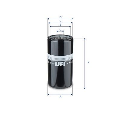 UFI 80.138.00 Filter, operating hydraulics