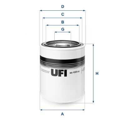 Filter, operating hydraulics UFI 80.123.00