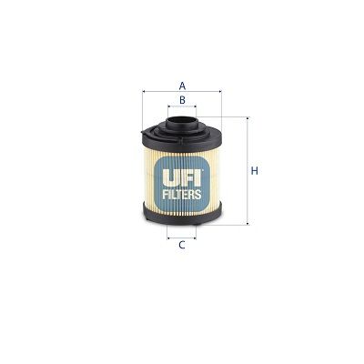 Filter, operating hydraulics UFI 83.065.00