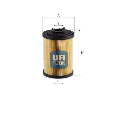 UFI 83.075.00 Filter, operating hydraulics