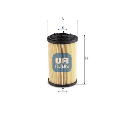 Filter, operating hydraulics UFI 83.076.00
