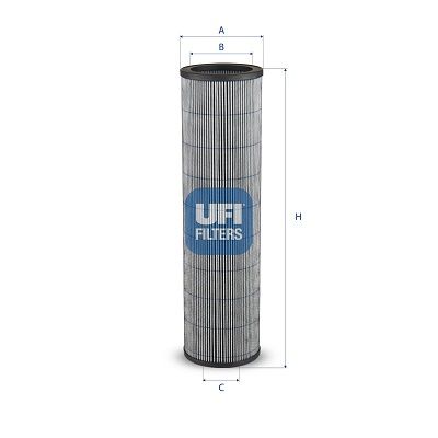 Filter, operating hydraulics UFI 83.104.00